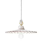 Llambë varëse qeramike L'Aquila e bërë në Itali nga Ferroluce Viadurini