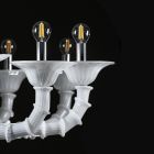 Llambadar i stilit klasik në gotë veneciane të fryrë me dorë - Vanity Viadurini