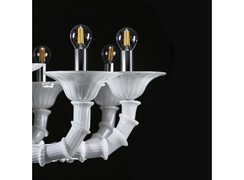 Llambadar i stilit klasik në gotë veneciane të fryrë me dorë - Vanity Viadurini