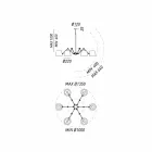 Llambadar i stilit industrial në hekur dhe bronzi Reporter Il Fanale Viadurini