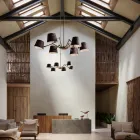 Llambadar i stilit industrial në hekur dhe tunxh Reporter Il Fanale Viadurini