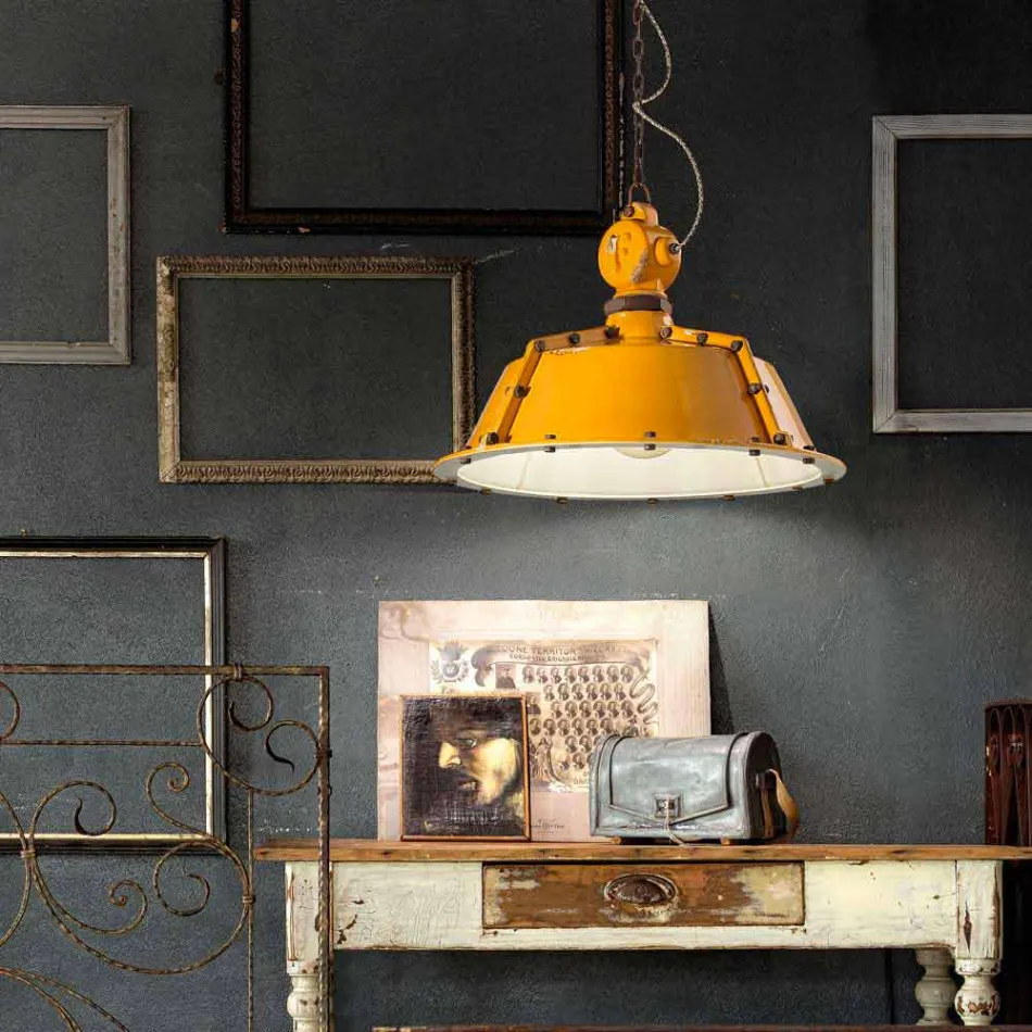 Zile e llambadar stil industrial zile Jillian Ferroluce Viadurini