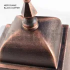 Fener në natyrë nga alumini dhe xham me rërë Prodhuar në Itali - Alkimist Viadurini