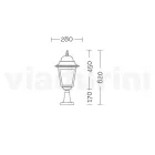 Fener në natyrë nga alumini dhe xham me rërë Prodhuar në Itali - Alkimist Viadurini