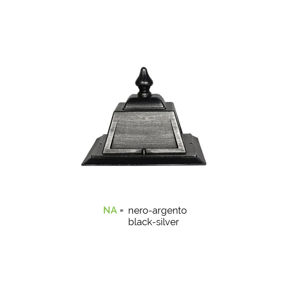 Lamp Post 2 Lights Styl Vintage në Alumin Made in Italy - Doroty Viadurini