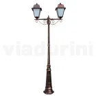 Lamp Post 2 Lights Styl Vintage në Alumin Made in Italy - Doroty Viadurini