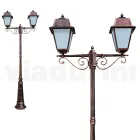 Lamp Post 2 Lights Styl Vintage në Alumin Made in Italy - Doroty Viadurini