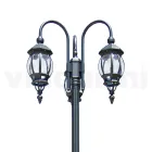 Lamppost 3 Lights Style Vintage in Anthracit Aluminium Made in Italy - Perandori Viadurini