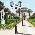 Lamppost 3 Lights Style Vintage në Alumin dhe Xham Prodhuar në Itali - Doroty