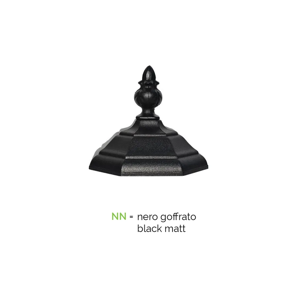 Shtylla e llambës 3 Lights Stili Vintage në Alumin Prodhuar në Itali - Leona Viadurini