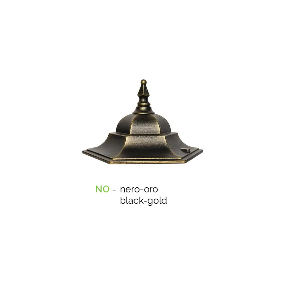 Shtylla e llambës 2 Drita në Alumin dhe Xham Made in Italy Vintage - Janira Viadurini