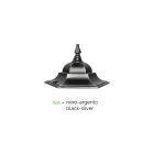 Shtylla e llambës 2 Drita në Alumin dhe Xham Made in Italy Vintage - Janira Viadurini