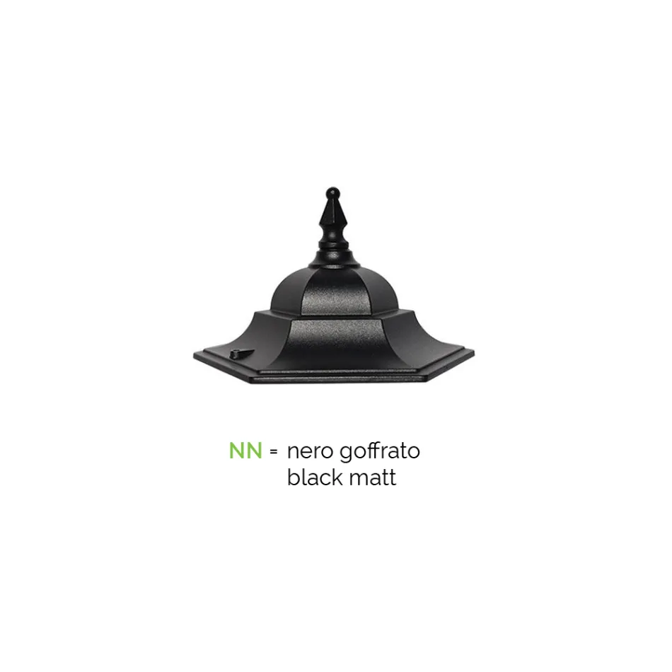 Shtylla e llambës 2 Drita në Alumin dhe Xham Made in Italy Vintage - Janira Viadurini