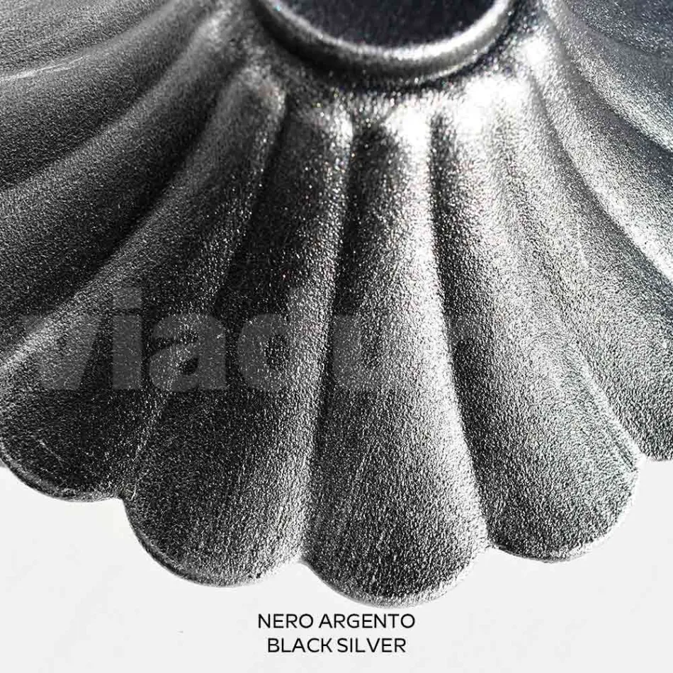 Llambë rruge 110 cm e gjatë në akrilik të zi dhe alumin e prodhuar në Itali - Trovanero Viadurini