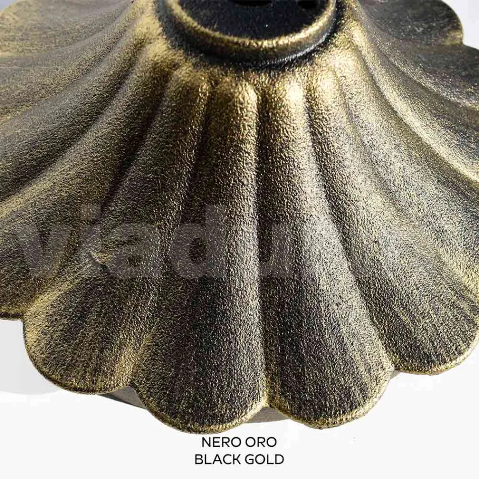 Llambë rruge 145 cm e gjatë në akrilik të zi dhe alumin e prodhuar në Itali - Trovanero Viadurini