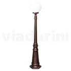 Llambë rruge 145 cm e gjatë në akrilik të zi dhe alumin e prodhuar në Itali - Trovanero Viadurini