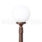 Llambë rruge 145 cm e lartë në akrilik të zi dhe alumin e prodhuar në Itali - Trovanero Viadurini