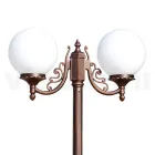 Llamba rruge 200 cm e larte ne akrilik te zi dhe alumin e prodhuar ne Itali - Trovanero Viadurini