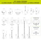 Llambë rruge 208 cm e gjatë në akrilik të zi dhe alumin Prodhuar në Itali - Trovanero Viadurini
