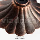 Llambë rruge 212 cm e gjatë në akrilik të zi dhe alumin e prodhuar në Itali - Trovanero Viadurini