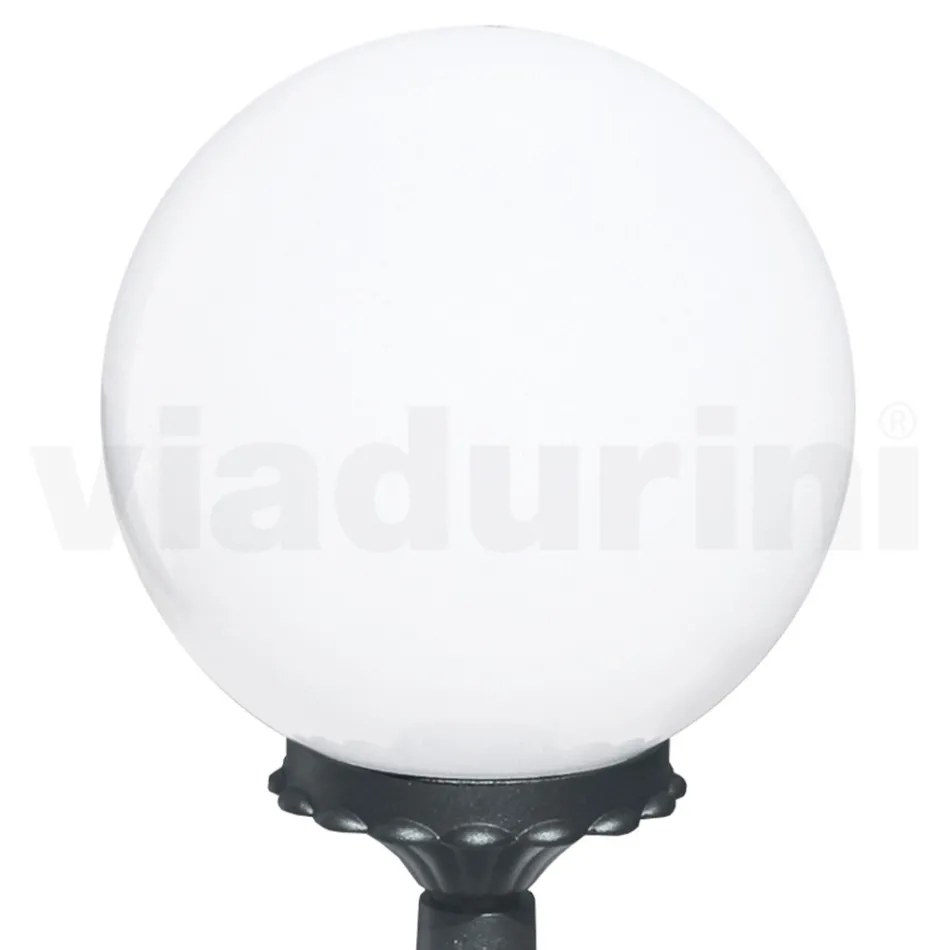 Llambë rruge 47 cm e lartë në alumin akrilik dhe antracit Prodhuar në Itali - Trovaantracite Viadurini