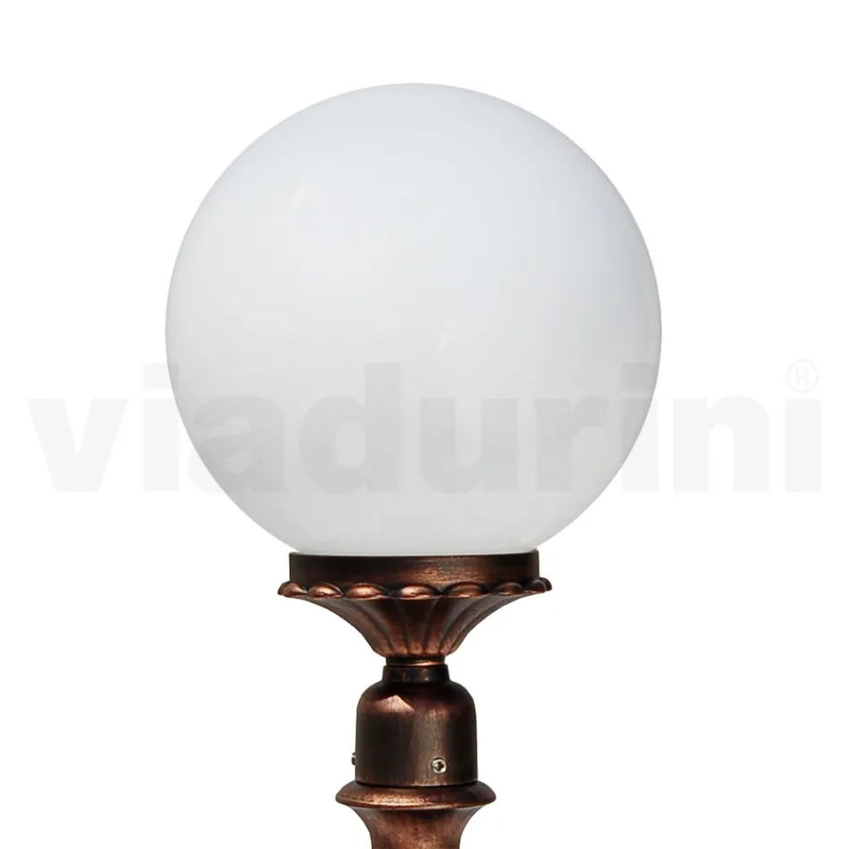 Llambë rruge 69 cm e gjatë në akrilik të zi dhe alumin e prodhuar në Itali - Trovanero Viadurini