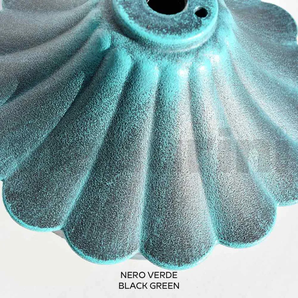 Llambë rruge 69 cm e gjatë në akrilik të zi dhe alumin e prodhuar në Itali - Trovanero Viadurini