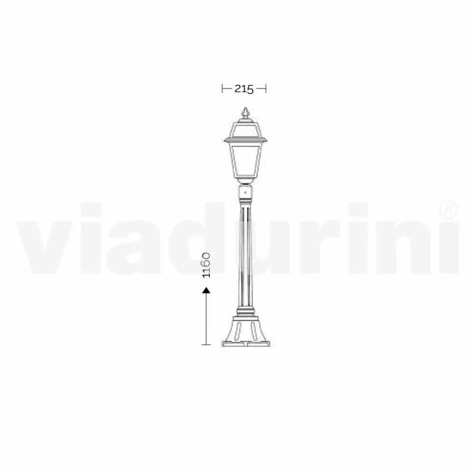 Dritë e ulët rruge për alumin në natyrë të prodhuar në Itali, Kristel Viadurini