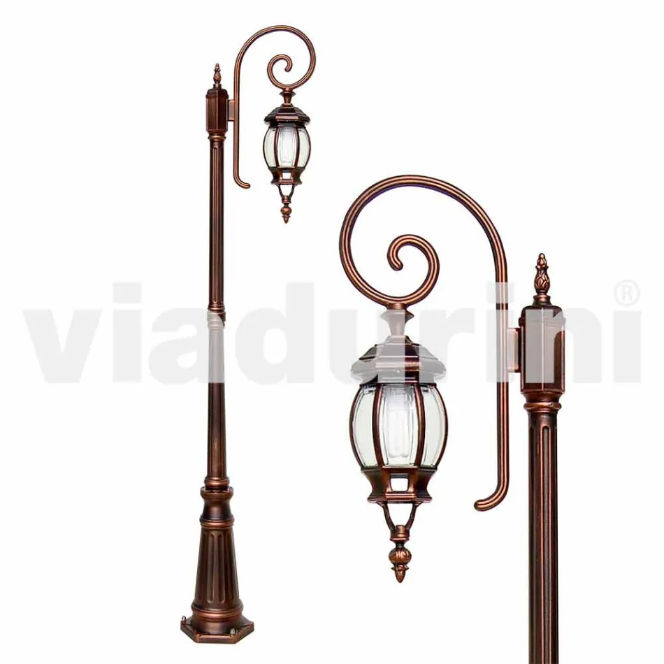 Llambë kopshti klasike alumini Anika e bërë në Itali Viadurini