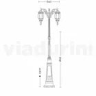 Postë klasike e llambave në natyrë në alumin të hedhur me plumb të bërë në Itali, Anika Viadurini