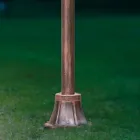 Shtyllë llambash për natyrë në alumin klasik të dekoruar me lyerje dore - Genoa Viadurini