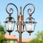 Kristel, tre drita llambë kopshti alumini të bëra në Itali Viadurini