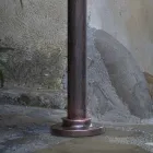 Dizajni i lakuar i postës së llambës së kopshtit në dekorim me dorë prej alumini - Campobasso Viadurini