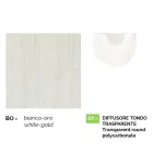 Llamba kopshti e bardhe alumini me 1 drite prodhuar ne Itali, Anusca Viadurini