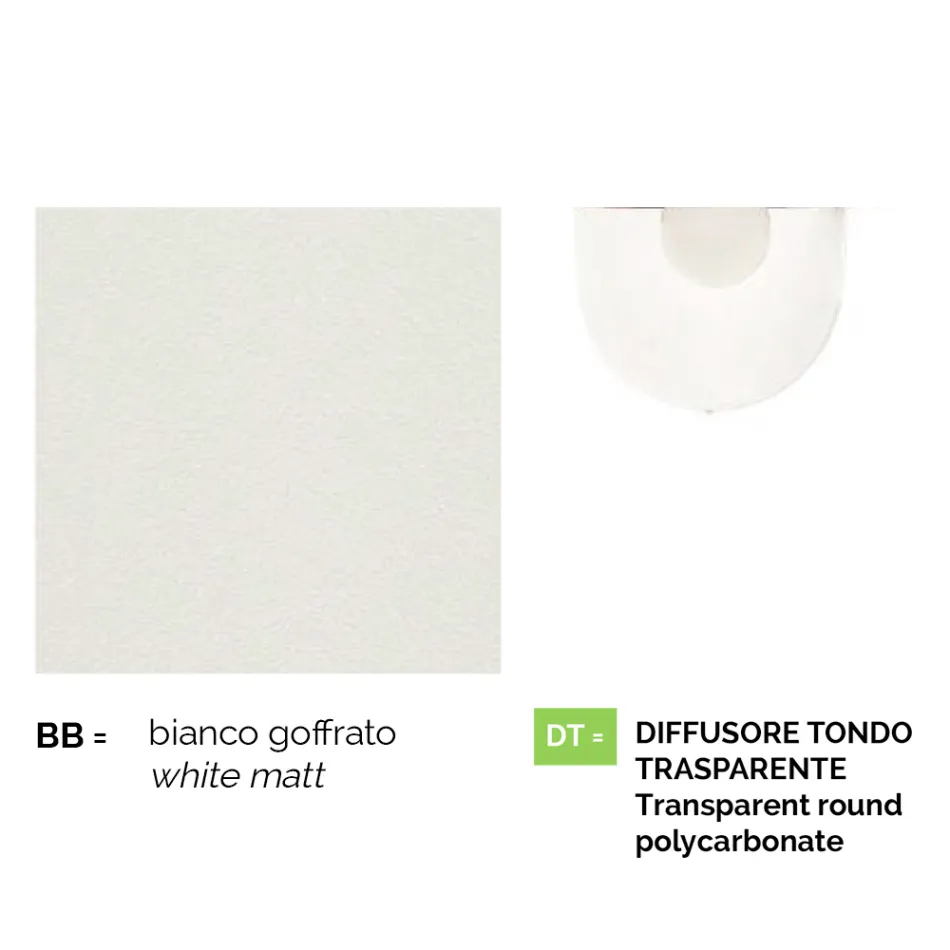 Llamba kopshti e bardhe alumini me 1 drite prodhuar ne Itali, Anusca Viadurini