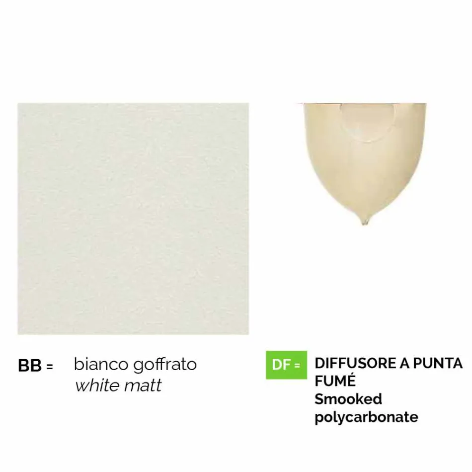 Llamba e kopshtit në alumin të bardhë të hedhur me vdes bëri Italinë, Anusca Viadurini