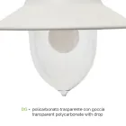 Llampa Vintage Kopshti 2 Drita në Alumin Prodhuar në Itali - Cassandra Viadurini