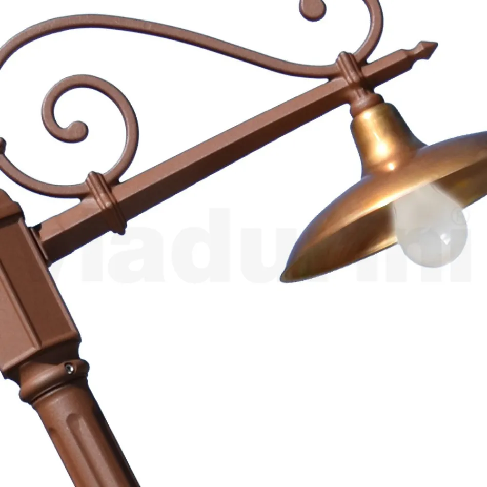 Llambë kopshti Vintage në alumin dhe tunxh Prodhuar në Itali - Adela Viadurini