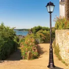 Llambë kopshti në stilin vintage në alumin dhe qelq Prodhuar në Itali - Doroty Viadurini