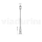 Llambë stili vintage në alumin e derdhur Made in Italy - Leona Viadurini