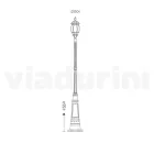 Llambë stili vintage në alumin e derdhur Made in Italy - Leona Viadurini