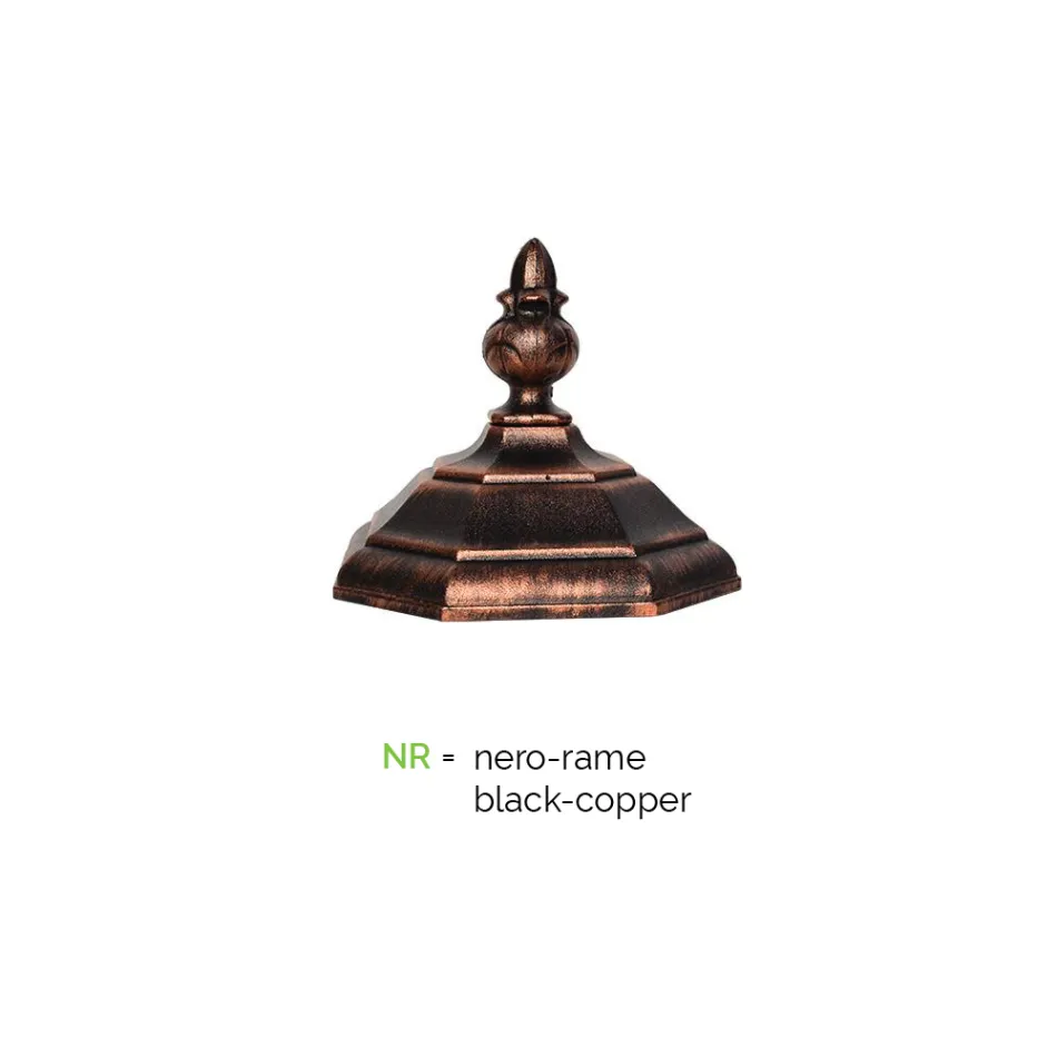 Llambë stili vintage në alumin e derdhur Made in Italy - Leona Viadurini