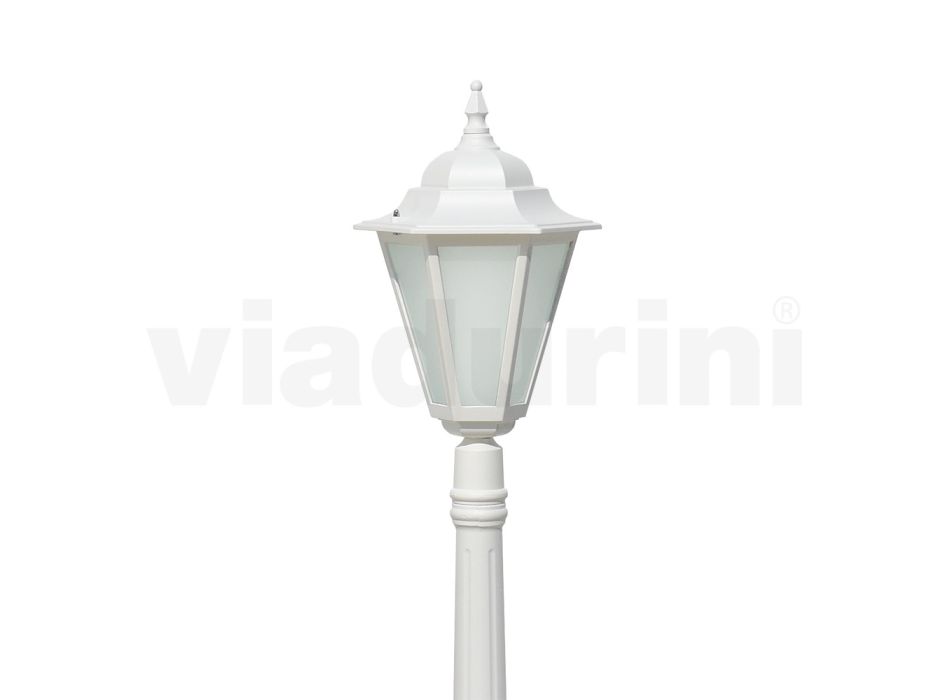 Llambë Vintage Outdoor në Alumin e Bardhë Prodhuar në Itali - Terella Viadurini