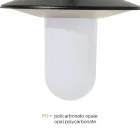 Llambë Rruge në stilin vintage me 3 drita në gri alumini Prodhuar në Itali - Belen Viadurini