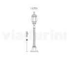 Llambë rruge në stilin e cilësisë së mirë me alumin të bardhë Prodhuar në Itali - Dodo Viadurini