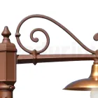 Llambë Rruge Vintage Style me Corten Alumini dhe Tunxh Prodhuar në Itali - Adela Viadurini