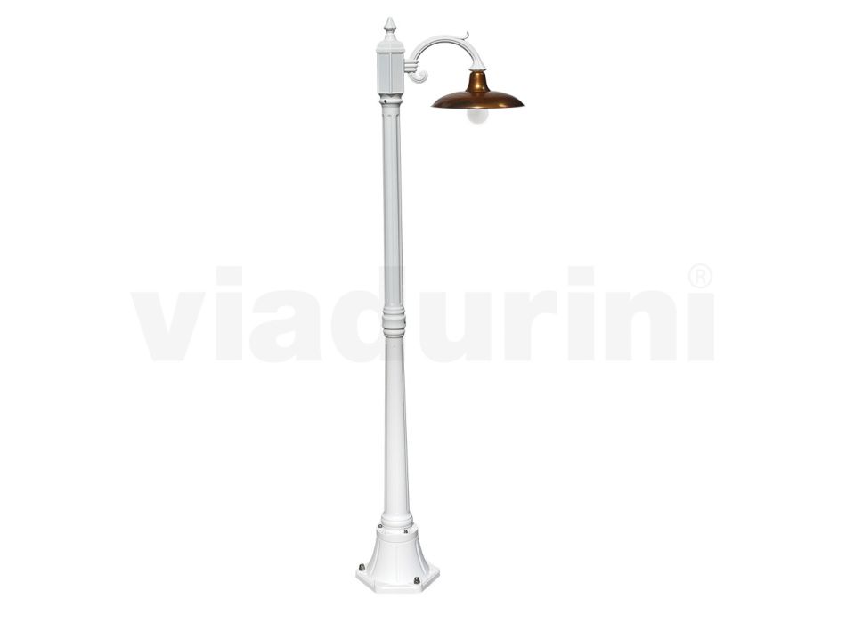 Llambë Vintage në Alumin me Difuzor në Tunxh Prodhuar në Itali - Adela Viadurini