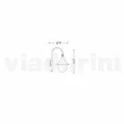 Fener muri për përdorim të jashtëm në alumin, prodhuar në Itali, Anusca Viadurini