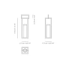 Fener në natyrë me strukturë alumini të zi Prodhuar në Itali - Eve Viadurini