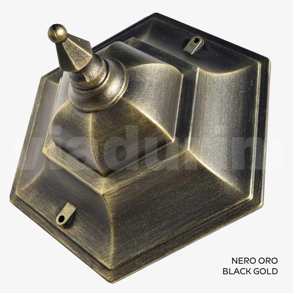 Fener kopshti me xham transparent dhe 5 finitura prej alumini - Pinako Viadurini